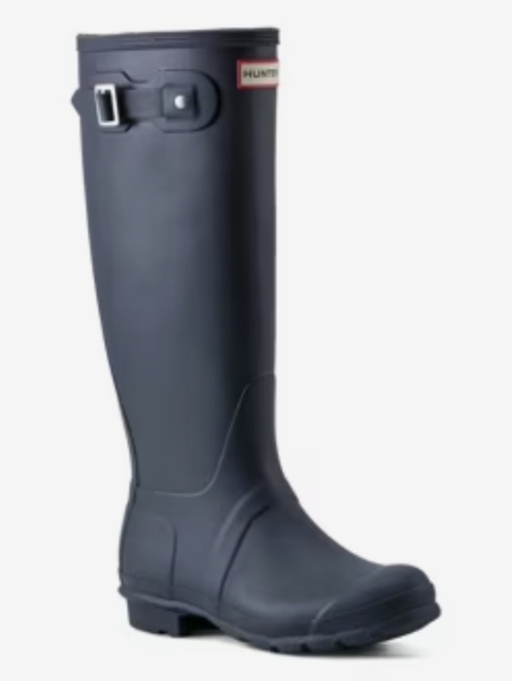Hunter Navy  Tall Original Rain Boot with Side Buckle